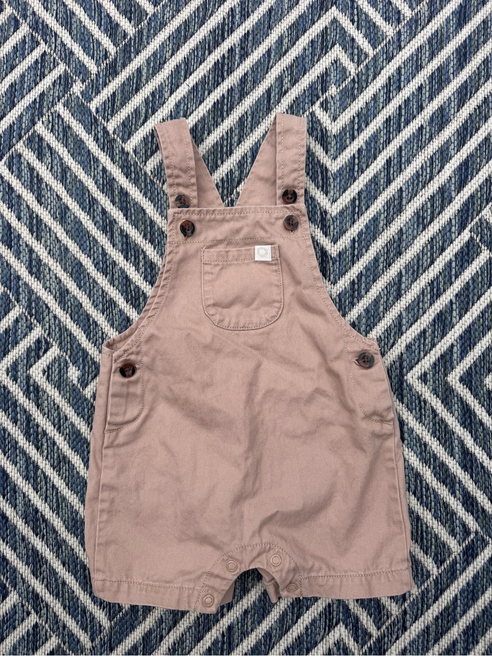 New! Carter's Brown Overalls Shorts size 12 mos